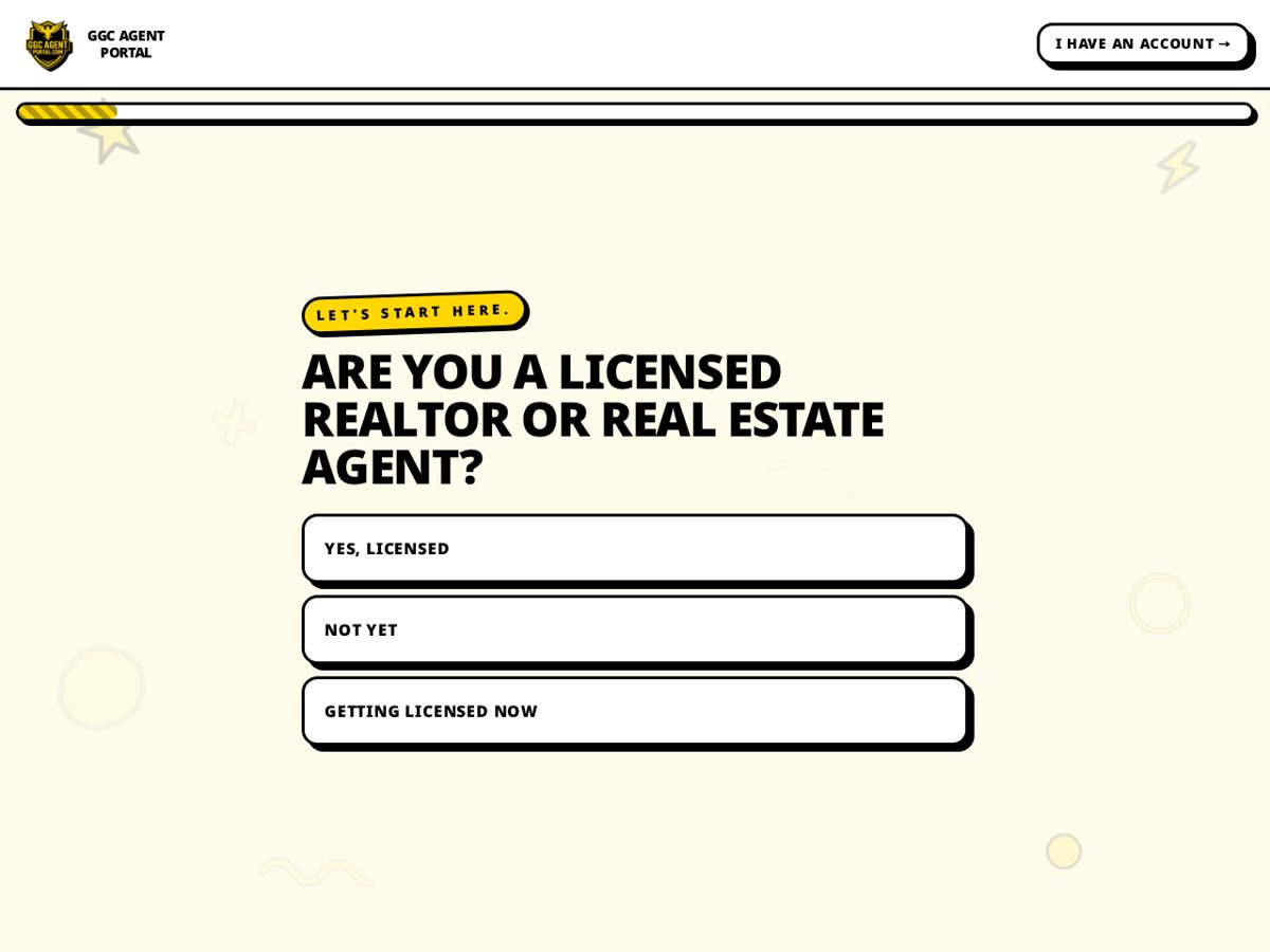 GGC Agent Portal screenshot